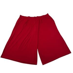 J. Jill High Rise Pull On Crossover Waist Wide Leg Capri Pants Size 4X Stretch